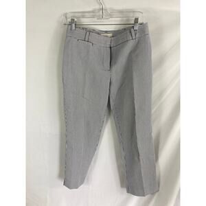 Talbots Signature Dress Pants Blue White Stripe Size 6P